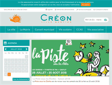 Tablet Screenshot of mairie-creon.fr